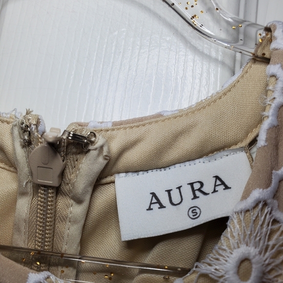 Aura Lace Midi Dress Sz S Sleeveless - Picture 12 of 12